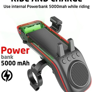 Bicicleta con Energía Solar y Altavoz con <span class=keywords><strong>Luz</strong></span> <span class=keywords><strong>Trasera</strong></span> para Ciclismo de Montaña y Carretera - Product Image 2