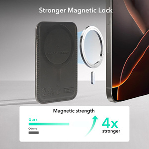 Portefeuille MagSafe double système avec Apple Find My et <span class=keywords><strong>Android</strong></span> Find Hub, porte-cartes magnétique RFID avec traqueur intelligent, en stock - Product Image 2