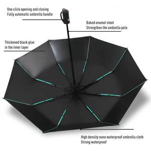 <span class=keywords><strong>Parapluie</strong></span> automatique pliable <span class=keywords><strong>résistant</strong></span> <span class=keywords><strong>au</strong></span> <span class=keywords><strong>vent</strong></span> de qualité supérieure avec logo personnalisé, double nervures, ouverture et fermeture automatiques - Product Image 3