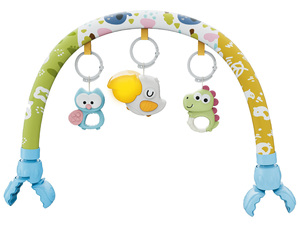 Poussette mobile de berceau de cloche de lit de bébé éducatif accrochant les hochets mous arqués activité arc landau jouet - Product Image 1