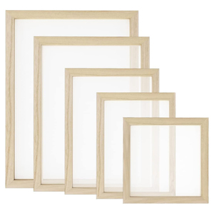 Marco de Fotos Flotante de Madera Maciza con Impresión UV Ecológica, de Doble Cara Transparente, de Vidrio y MDF, Venta al por Mayor - Product Image 1
