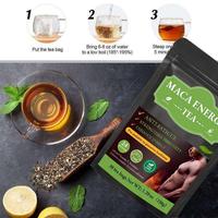 Thé chinois énergétique à la maca, marque privée, directement de l'usine, thé aux herbes naturelles pour la vitalité et la résistance des hommes