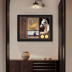 Œuvre d'<span class=keywords><strong>art</strong></span> équestre de niveau <span class=keywords><strong>musée</strong></span>, peintures murales encadrées, <span class=keywords><strong>art</strong></span> mural en techniques mixtes 3D pour les clubs, la maison, l'hôtel, décoration - Product Image 1