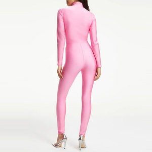 Vêtements de compression pour femmes, manches longues, vêtements de sport pour la salle de sport, vêtements de sport respirants, combinaison de compression pour femmes avec faible MOQ - Product Image 2
