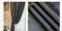 Avigers — rideau d'ombrage en velours italien, design super doux, épais, pour fenêtre, dentelle en macramé