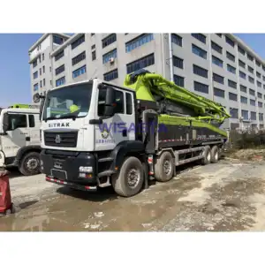 2021Year Zoomlion 52m 56m with SITRAK Chassis Hydraulic Rexroth Pump Construction Machine Truck Mounted Used Concrete Pump Truck