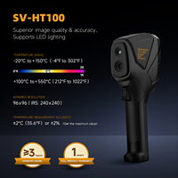 Caméra thermique infrarouge double bande SUANGSI 200W avec lumière visible, garantie 1 an, sensibilité 60mK, plage de -20°C à 550°C pour la détection de fuites