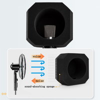 Écran d'isolation acoustique professionnel Voxfull DB-01 pour microphone de studio en direct, idéal pour le chant