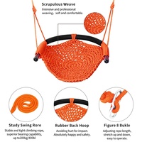 Balançoire en forme de U pour enfants Ropecube, utilisable en intérieur/extérieur/parc/école maternelle/école primaire/école, facile à installer