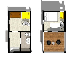 Quacent Panel aislado estructural personalizado o sistema de acero de calibre ligero Casa pequeña de resort modular prefabricada - Product Image 3