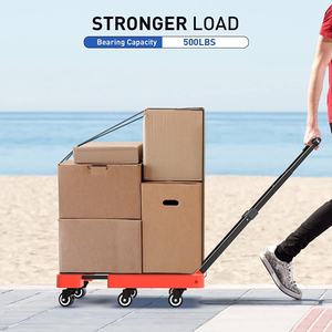 <span class=keywords><strong>200kg</strong></span> भारी शुल्क तह बोरी ट्रक औद्योगिक गोदाम गाड़ी हाथ ट्राली Foldable मंच गाड़ी - Product Image 5