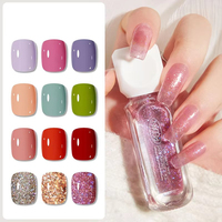 Vernis à ongles semi-permanent Kudan de haute qualité à base d'eau 10ml, séchage rapide à l'air, sans cuisson, pelable