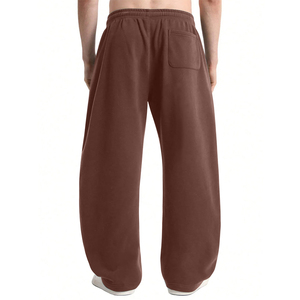 男士必备羊毛混纺厚重中腰宽松阔腿运动裤 - 环保棉混纺 - Product Image 3