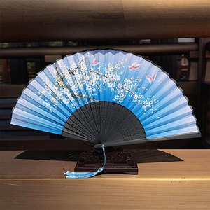Éventail pliant artisanal <span class=keywords><strong>en</strong></span> <span class=keywords><strong>bambou</strong></span> avec logo personnalisé, écologique, à baleines <span class=keywords><strong>en</strong></span> bois, pour la décoration intérieure et les événements de mariage et de fête - Product Image 6