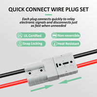 Conector de Batería de Alta Corriente 50A 120A 175A 350A 600V, Conector Rápido para Batería, Color Gris
