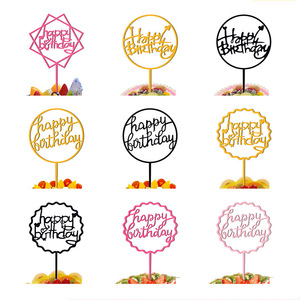 Accessori <span class=keywords><strong>per</strong></span> Torte all'Ingrosso Vari <span class=keywords><strong>Topper</strong></span> in Acrilico <span class=keywords><strong>per</strong></span> Decorare Torte di Matrimonio Anniversario e Compleanno - Product Image 3