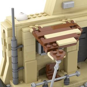 MOC2173 Star Wars Mandalorian Hut House, Modelo de Película, Ladrillos de Construcción Educativos, Juego de Bloques de Construcción de Plástico ABS - Product Image 5