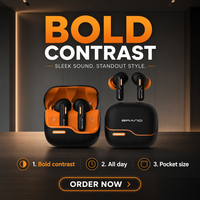 Écouteurs sans fil S52 ANC & ENC à réduction de bruit, étanches IPX5, son Hi-Fi pour écouteurs intra-auriculaires 6.0