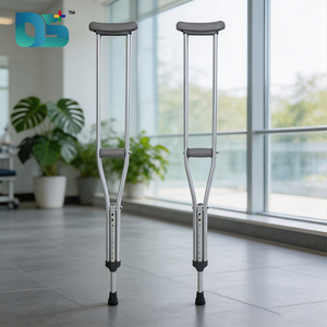 Bastone da Passeggio per Disabili con Supporto per Ginocchio Regolabile in 9 Altezze, Ammortizzazione a Molla, Bastone Ascellare - Product Image 1