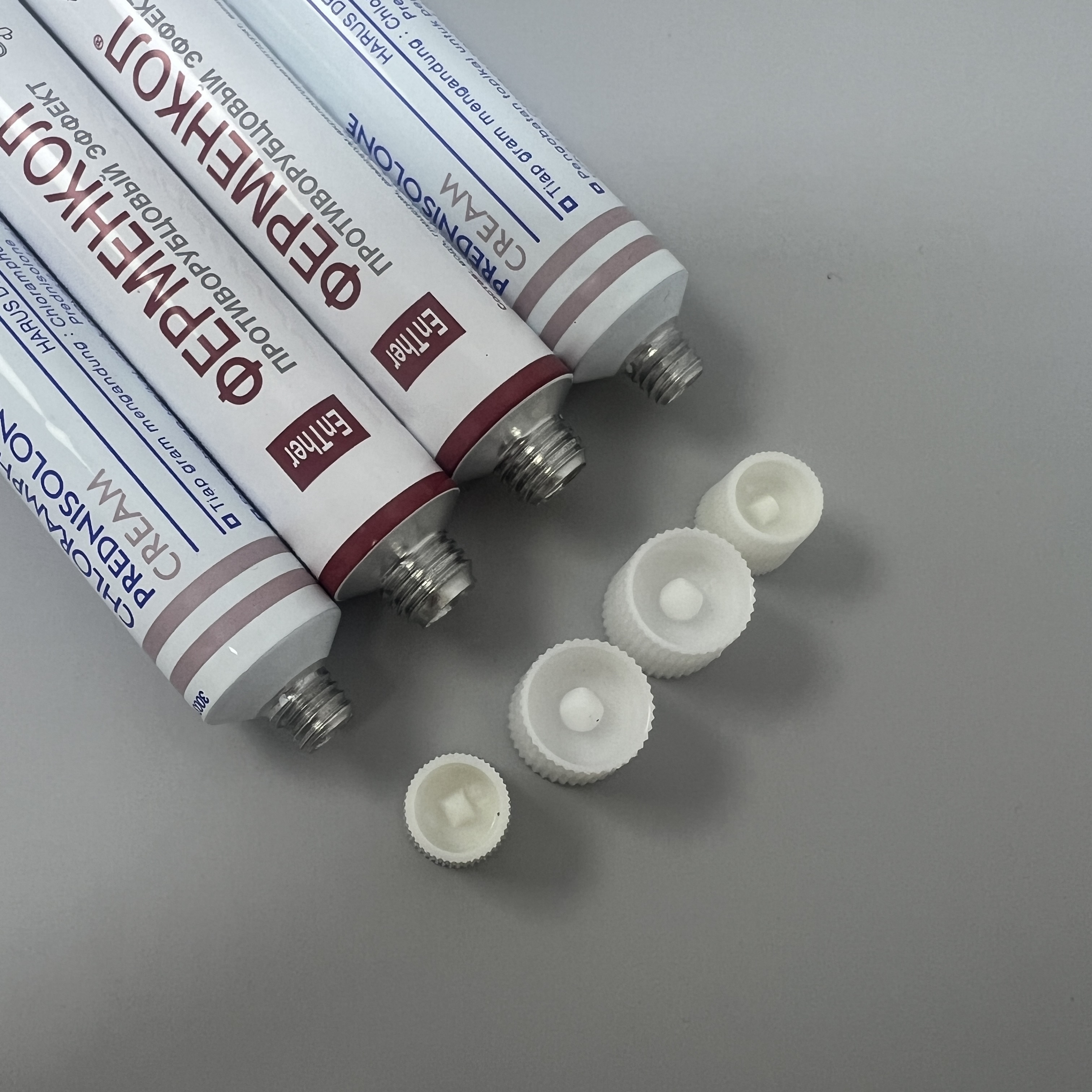 OEM Ointment Long Nozzle Aluminum Collapsible Tubes Packaging for Products