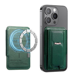 Tarjetero Magnético Minimalista de Moda, Portátil, de Cuero PU y Aluminio ABS, con Bloqueo RFID, para Hombre, Compatible con iPhone 12-17, para Tarjetas de Crédito - Product Image 2