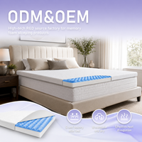 Surmatelas en mousse à mémoire de forme compressé en rouleau pour marque de literie en ligne, fournisseur d'hôtels, OEM, ODM, marque privée, fournisseur d'usine