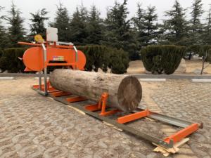 18" Hydraulische Kleine Holz Sägewerksmaschine Tragbare Diesel / Benzin Bandsäge - Product Image 5