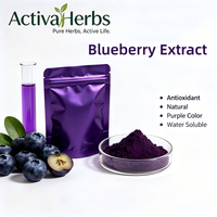 Ekstrak Bubuk Blueberry Alami Larut Air 25% Antosianidin 36% Antosianin