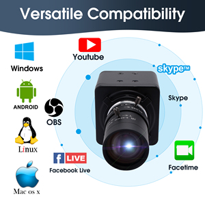 Caméra USB ELP 1MP avec objectif zoom 5-50 mm, obturateur global 720P, 60 ips MJPEG <span class=keywords><strong>monochrome</strong></span> - Product Image 5