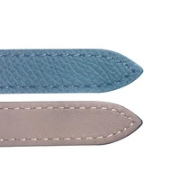 Bracelet de montre rembourré en cuir de veau Saffiano italien, durable et élégant, pour fermoir à ardillon – Vente chaude fournisseur