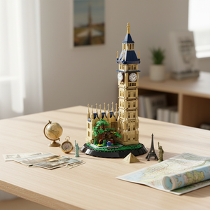 Torre <span class=keywords><strong>Elizabeth</strong></span> de Londres, Reino Unido, 738 Piezas, Bloques de Construcción de Plástico ABS de Partículas Pequeñas, Serie de Arquitectura Mundial - Product Image 1