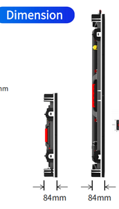 จอแสดงผล LED แบบติดผนังกลางแจ้ง รุ่น P1.56 500*500 R3 Series สำหรับติดตั้งภายนอกอาคาร รูปทรงโค้งมน มุมมองกว้าง 178 องศา ความสว่าง 5000 cd สำหรับการโฆษณา - Product Image 2
