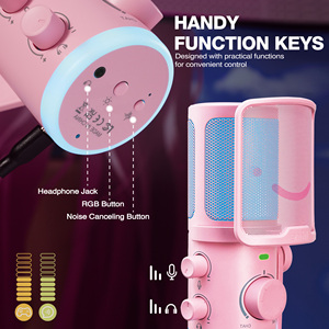 <span class=keywords><strong>Fifine</strong></span> TAM6บูมแขน <span class=keywords><strong>USB</strong></span>-<span class=keywords><strong>C</strong></span> ไมโครโฟนชุดมืออาชีพตรวจสอบลดเสียงรบกวนไมโครโฟน <span class=keywords><strong>USB</strong></span> RGB คอนเดนเซอร์ - Product Image 4