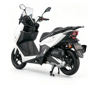 Scooter de rue 200cc 4 temps refroidi par air, système EFI Euro 5, démarrage sans clé, frein à disque CBS avant/arrière, réservoir de 8L, moto à essence pour adultes