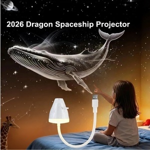Lámpara de Proyección de Cielo Estrellado al por Mayor de Fábrica, Películas Intercambiables con Patrones (Galaxia/Cielo Estrellado/Saturno), Luz Nocturna USB - Product Image 1