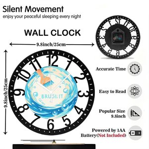 Reloj redondo <span class=keywords><strong>de</strong></span> hierro <span class=keywords><strong>de</strong></span> 25 cm diseñado como una rueda <span class=keywords><strong>de</strong></span> alfarero y para trabajar la <span class=keywords><strong>arcilla</strong></span> - Product Image 2