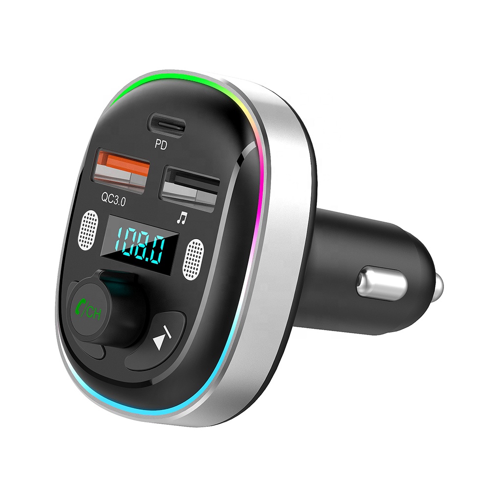 AGETUNR T81 BluetoothカーアダプターQC3.0 & PDUSBワイヤレスFM
