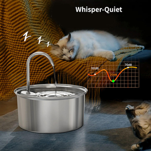 2026 Luxury OEM Custom Design 3.2L Automatic Sensor Cat Water Fountain Portable <b>Pet</b> Supplies for Small Animals Charged Power - Product Image 3