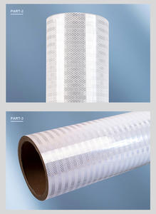 Láminas reflectantes prismáticas de alta intensidad, pegatina plateada, autoadhesivo para coser, cinta marina, láminas reflectantes para navegación - Product Image 4