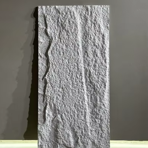 Dalles de pierre culturelle en PU imitation champignon pour mur de fond de télévision de salon et revêtement mural léger en PU - Product Image 1