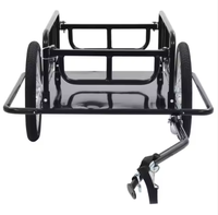 Pliant Réglable Amovible En Métal Cargo Vélo Utilitaire Chariot De Transport De Remorque À Bagages 150kg Capacité De Charge