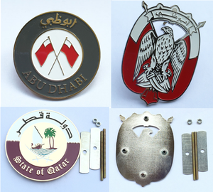 Özel birleşik arap emirlikleri krom araç amblemi 3D çıkartması araba rozeti UAE bayrağı sticker