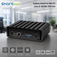 Sharerdp Factory Suministro al por Mayor MH Intel Core I5 10.ª Gen. 10210U HD VGA USB3.0 RS232 VESA Mount Mini PC Industrial Sin Ventilador
