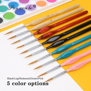 Panwenbo Lot de 10 pinceaux pour ongles, dessin au trait, échelle, modèle Miesniature, petits pinceaux - Product Image 6