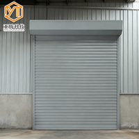 Vente directe d'usine, porte à enroulement automatique industrielle en aluminium à double couche, haute résistance au vent, 110V/220V