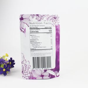 Sachet Doypack Personnalisé Imperméable en Aluminium avec Fermeture Ziplock pour Protéines en Poudre, Suppléments, Sucre et Épices - Product Image 3