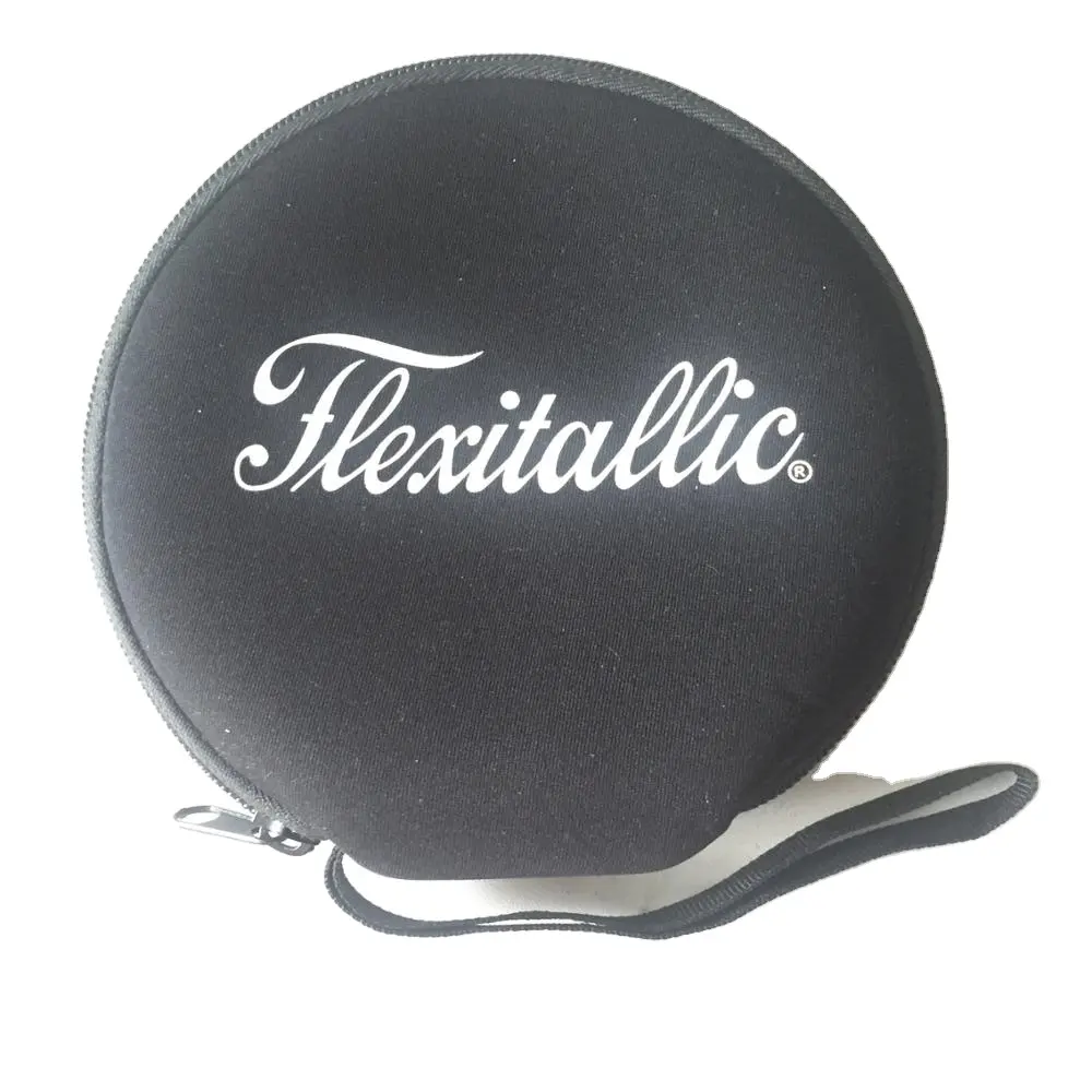 Il lettore CD/DVD portatile ecologico trasporta borse e custodie personalizzate in Neoprene morbido nero custodia per Cd personalizzata accettabile