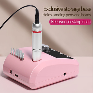Ponceuse à ongles <span class=keywords><strong>électrique</strong></span> <span class=keywords><strong>professionnelle</strong></span> 45000 tr/min pour le polissage des ongles, le retrait du vernis gel et la pose de poudre de construction - Product Image 3