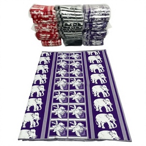 Eco-Friendly Embroidered Elephant Jacquard Cotton <b>Fabric</b> 58/60" Width Woven Medium <b>Weight</b> 60S60S Yarn Garment Wedding Material - Product Image 3