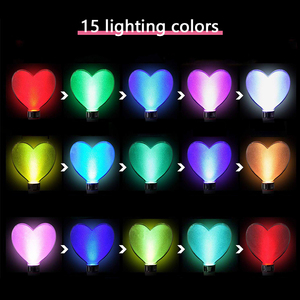 Tongkat lampu LED menyala bentuk hati pesta Rave tongkat sihir kedip tongkat lampu lampu perlengkapan Halloween konser ulang tahun pernikahan - Product Image 4